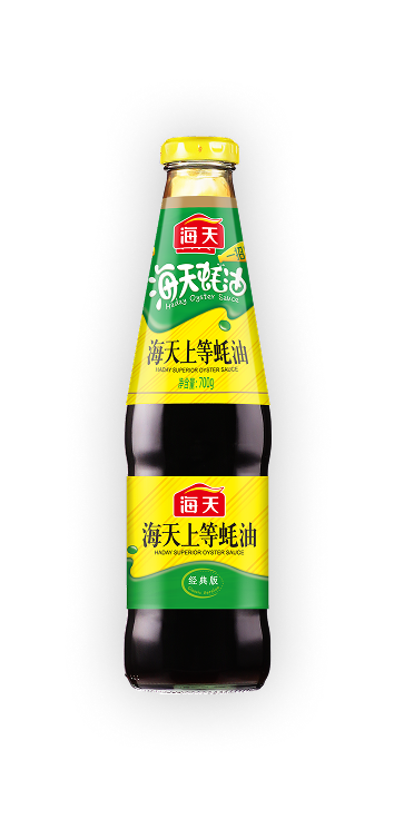 700g出口海天上等蚝油(经典版)铜版纸标签