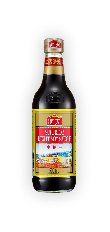 500mL出口生抽王不干胶标签（欧洲版）