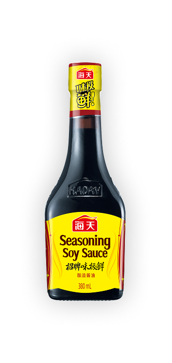 380mL出口招牌味极鲜酿造酱油铜版纸覆膜标签