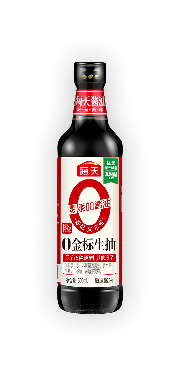 500mL 0添加 草菇老抽镭射纸标签-1