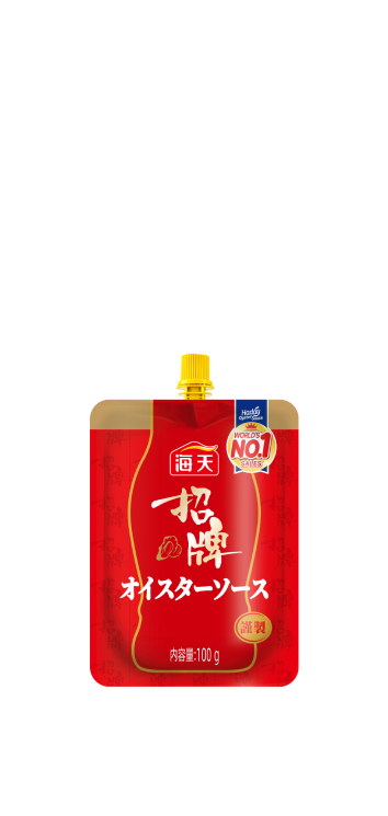 【1】20701000075 100g出口招牌蚝油(精选版)自立含嘴袋(含盖；日本都商事版) 202503-02
